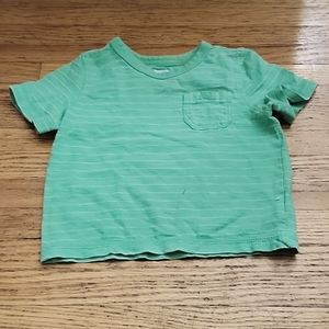 Old Navy green striped shirt